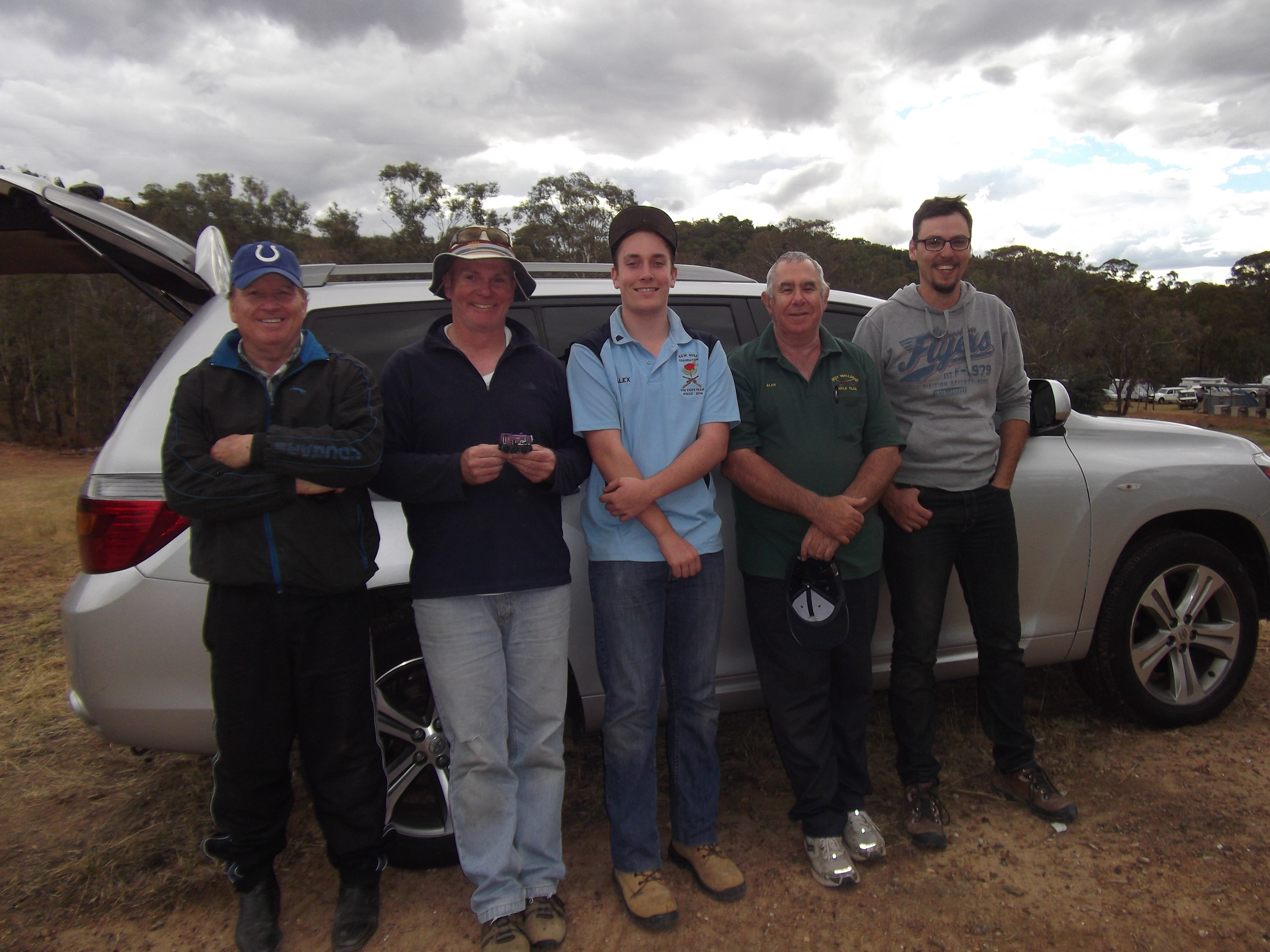 West Wallsend members at the Cooyal Pub during the Mudgee prize shoot