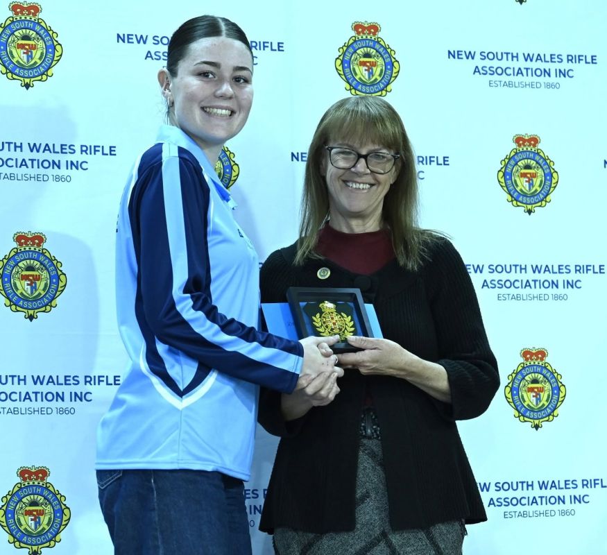 Ella Coffey receiving her first Kings badge