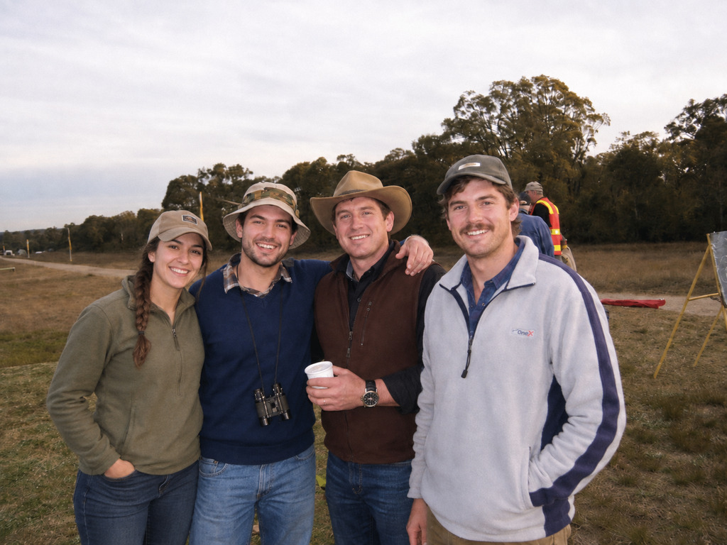 Club members on a range day